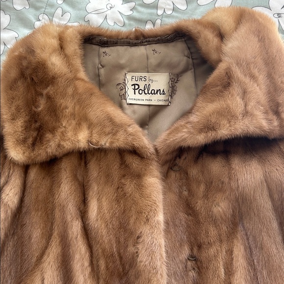Vintage Furs by Pollans Women’s Blonde Mink Fur Coat Warm Luxury Outdoors M/L - Picture 9 of 15